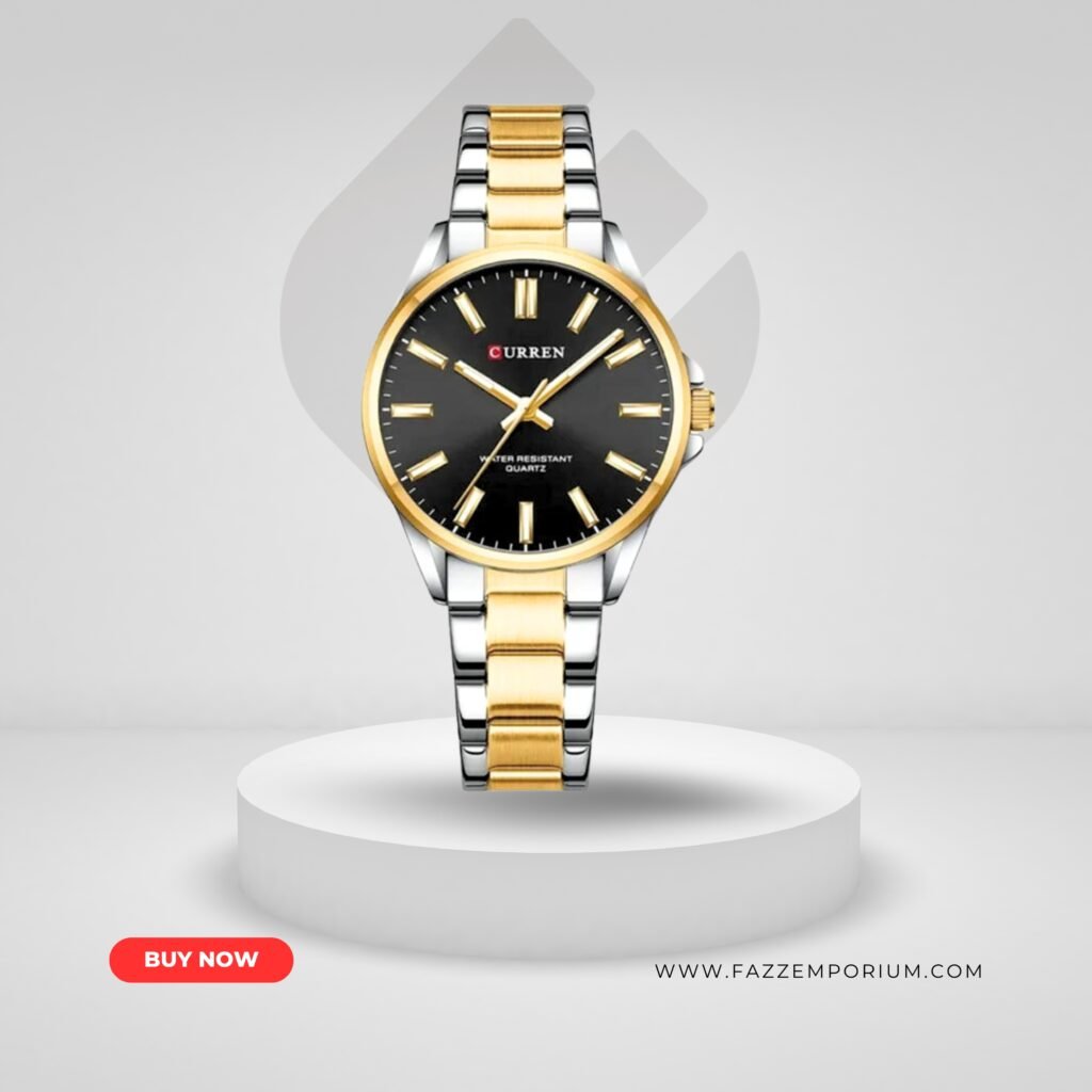 Curren 9090 – Silver Gold Black For Woman