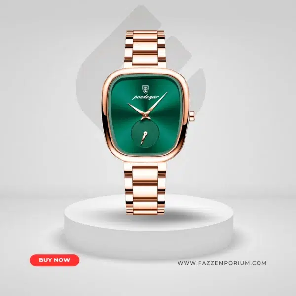 Poedagar 783 For Women – Gold Green - 34mm